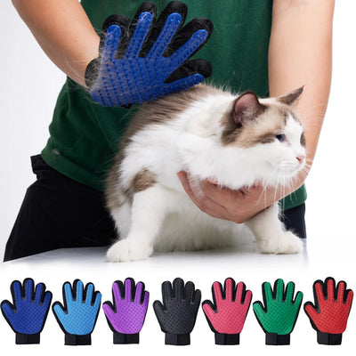 Pet Glove Cat Grooming Hair DE shedding Brush